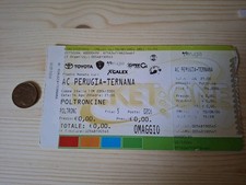 Biglietto Stadio Perugia Ternana 2004-05 Maglia Perugia Calcio Ticket Stadium 