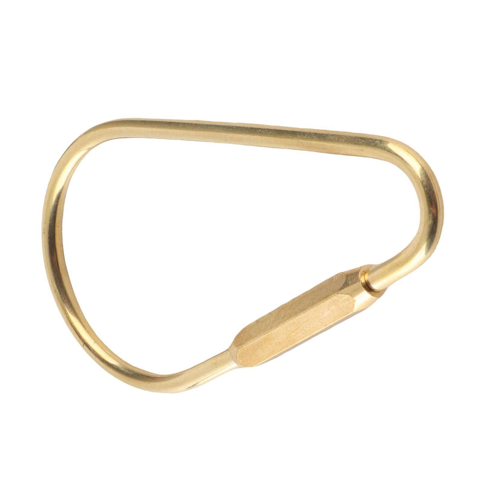 Brass Screw Lock Carabiner Clip Hook Keychain Key Ring DIY Gift (Drop) KRI