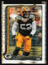2025 Topps Chrome Rashan Gary Pulsar Refractor #111 Green Bay Packers