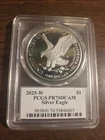 2025-W $1 American Silver Eagle PCGS PR70DCAM Ultra Series