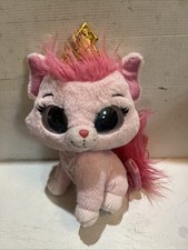 Palace Pets 10" Disney Aurora's Pink Kitty Cat Plush Toy Interactive Works
