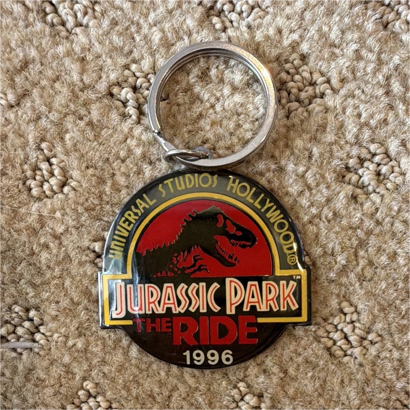 Universal Studios Hollywood Jurassic Park The Ride 1996 Keychain