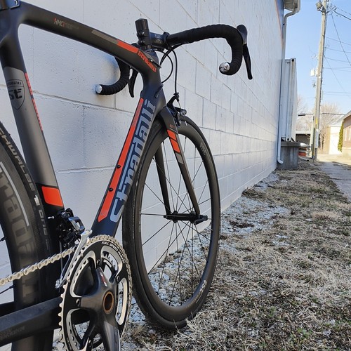 56 M STRADALLI SAN REMO CARBON FIBER ROAD BIKE BICYCLE ULTEGRA 6800 - Picture 7 of 7