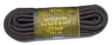 1 pair Brown w/ Black Heavy Duty 7/32 thick shoelaces made with Kevlar strands