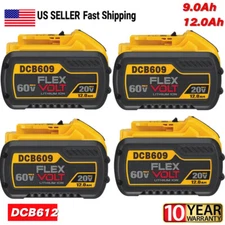 10Pack 9Ah 12Ah Li-Ion Battery DCB609 DCB606-2 For DEWALT FLEX VOLT 20V/60V MAX