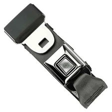 RetroBelt Charcoal Push Button Lap Belt 60" No Hardware Classic Seatbelt Safety