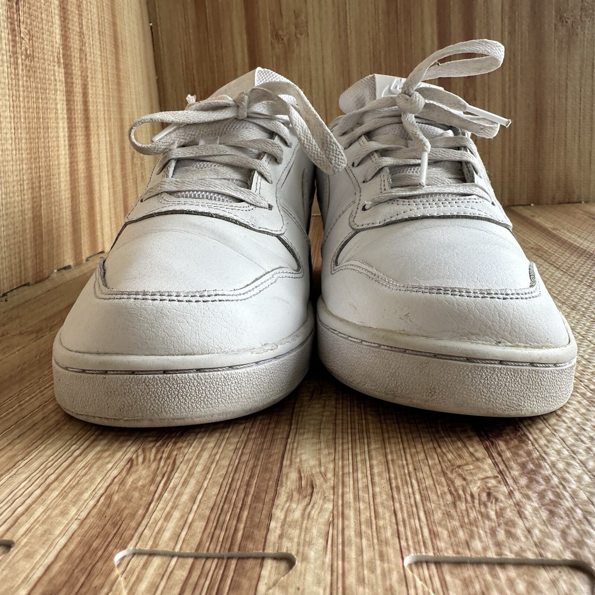 Nike Ebernon Low White Sneakers men 9.5 Nike Ebernon Low White Cement Shoes Mens Size | Mercari main image 3