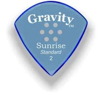 Gravity Picks Sunrise Standard Multi-Hole 2mm Blue Acrylic  GSUS2PM 