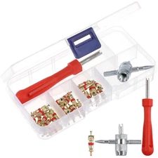 32 Pcs Valve Stem Removal Tool Core Wrench Set Tire Repair Remover