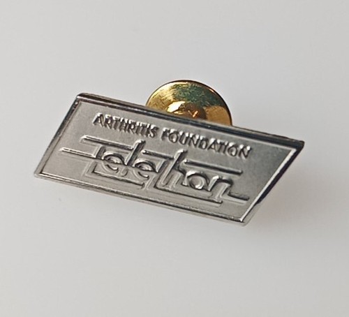 Vintage Arthritis Foundation Telethon Silvertone Metal Pin Tie Tac - 第 2/4 張圖片