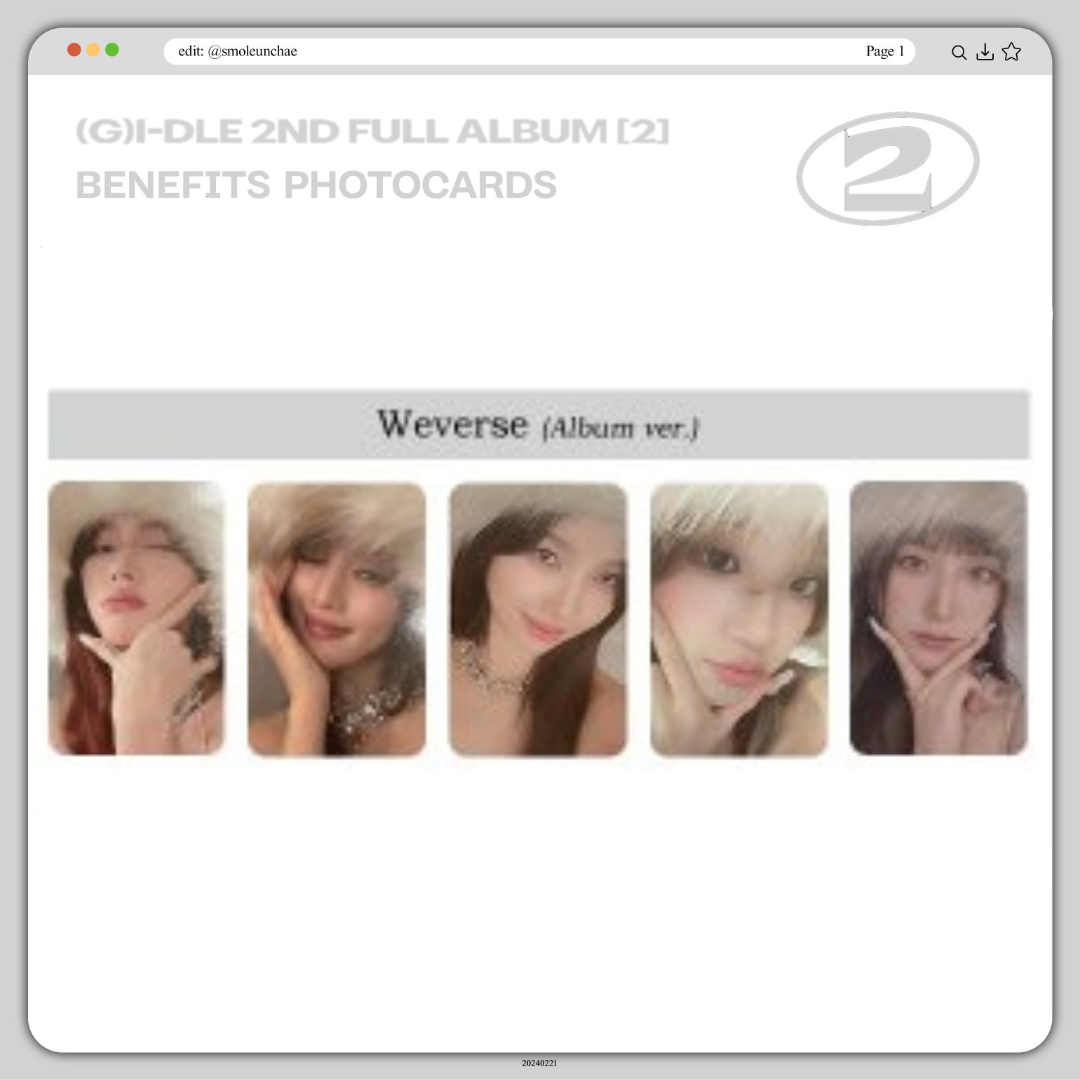 G)I-DLE 2nd Full Album [2] Super lady POB PRE-ORDER ALL WEB