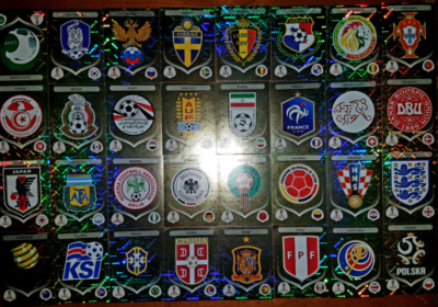 WORLD CUP 2018 STICKERS - PANINI RUSSIA 2018 FOIL, EMBLEMS, SHINY