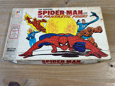 Vintage Amazing Spiderman with The Fantastic Four MB Board Game