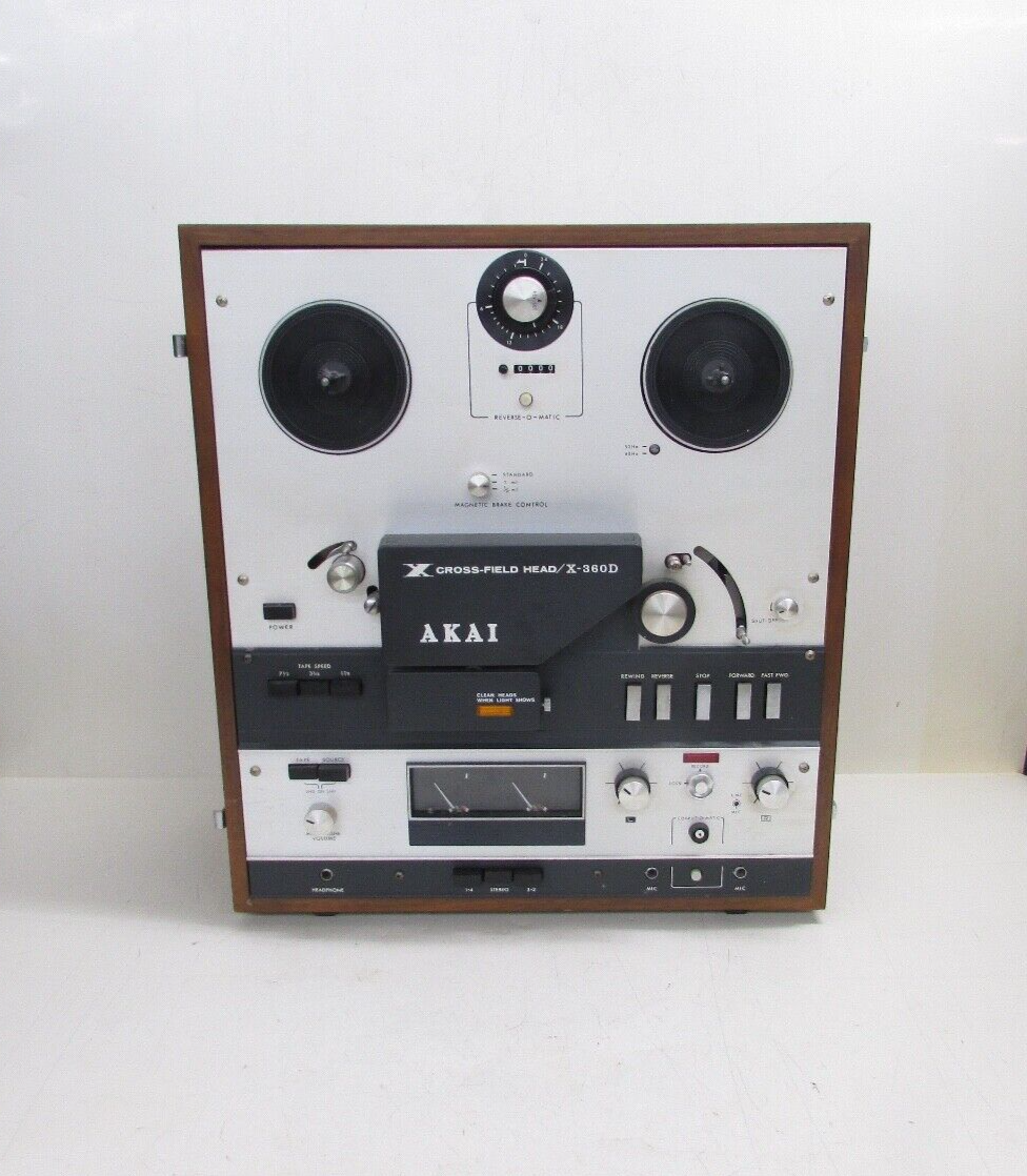 AKAI X CROSS-FIELD HEAD REEL TO REEL, MODEL: X-360-D FOR PARTS OR