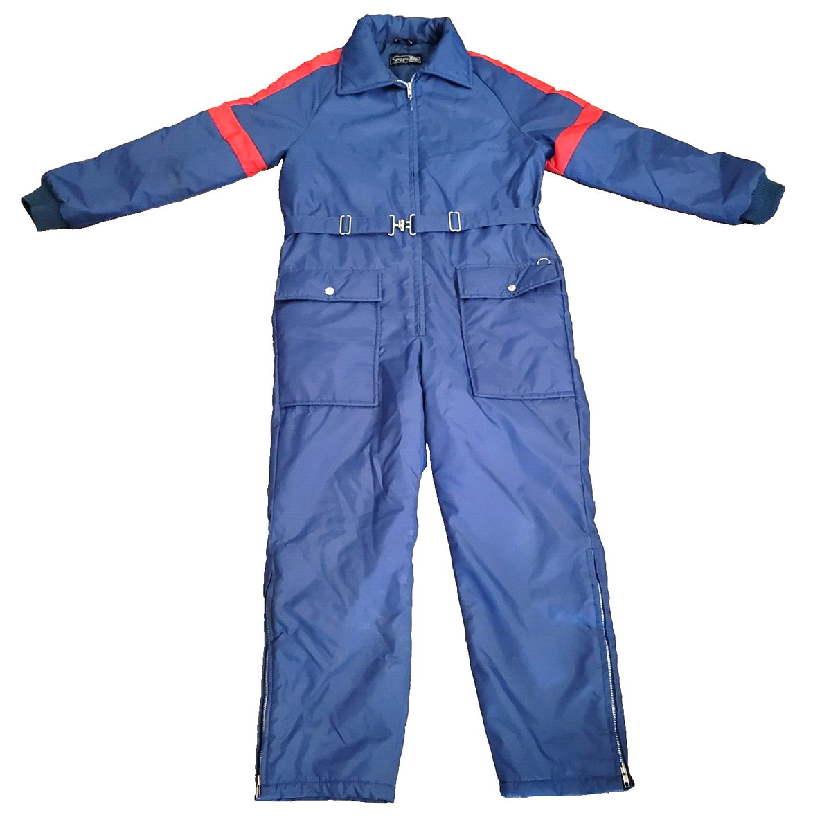 ヴィンテージ　Sears ONE PIECE Insulated Suit Vintage 70s Sears Sports Center Medium Snow Mobile Ski Suit Mens