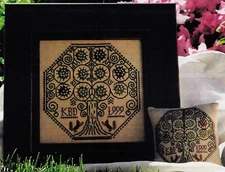 Cross Stitch Carriage House Samplings Squirrel's Tree Life Flower Needlework OOP