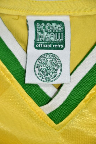 CELTIC 1986/1988 AWAY FOOTBALL SHIRT SCORE DRAW RETRO REPLICA S - 第 6/7 張圖片