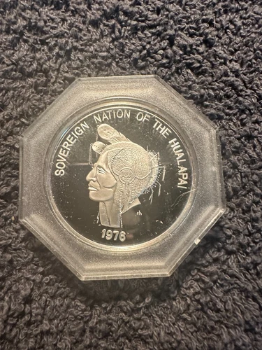 HUALAPAI Tribe (1976) Franklin Mint .999 ( Proof ) Silver Round (186)