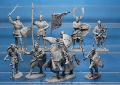 Plastic Toy Soldiers Crusaders Knights 