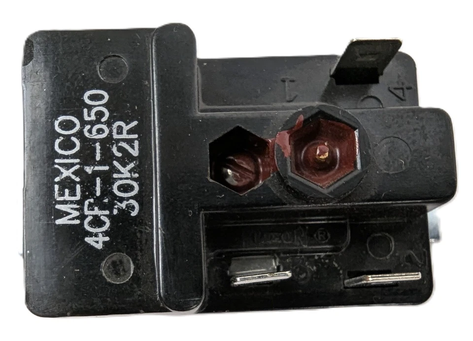 Klixon 4CR-1-650 Relay Starter Motor Protector NO SPST 25Amp 5.10/4.20A NEW - Image 3 of 4