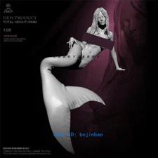 1/35 Scale Anime Sexy mermaid Resin Model Kits Unpainted Unassembled Garage Kit
