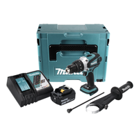 Makita Dhp 458 RM1J Akku Schlagbohrschrauber 18 V 91 Nm + 1X Akku 4,0 Ah + Lader
