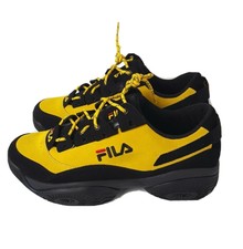 fila provenance yellow & black trainers