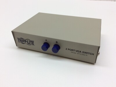 Tripp Lite 2-Port VGA Switch B112-002-R Manual 3x HD15F