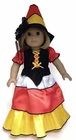 Halloween Candy Corn Witch and Hat Costume Clothes for 18 inch Dolls Girl
