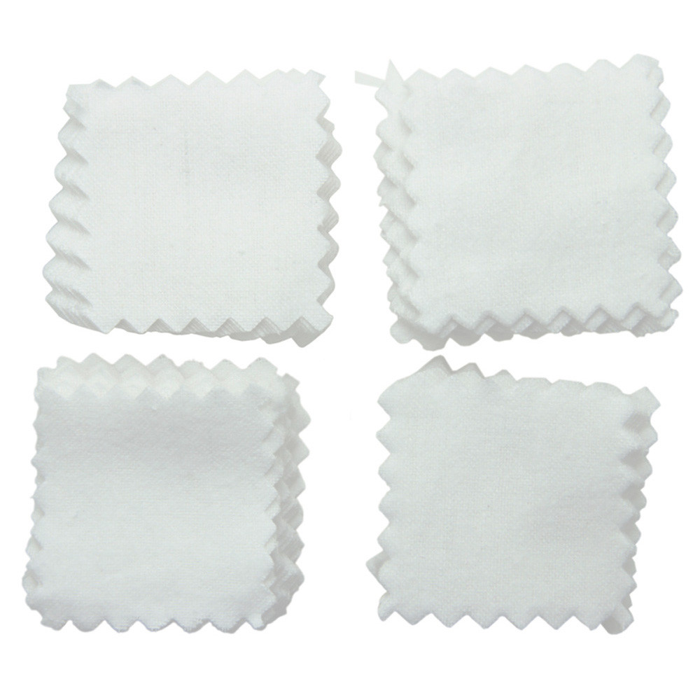 100pcs 2" Gun Rifle Cleaning Cloth Patches Hunting Care Cleaner White