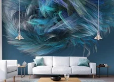 3D Fluffy Dazzle Wallpaper Wall Mural Removable Self-adhesive Sticker 287