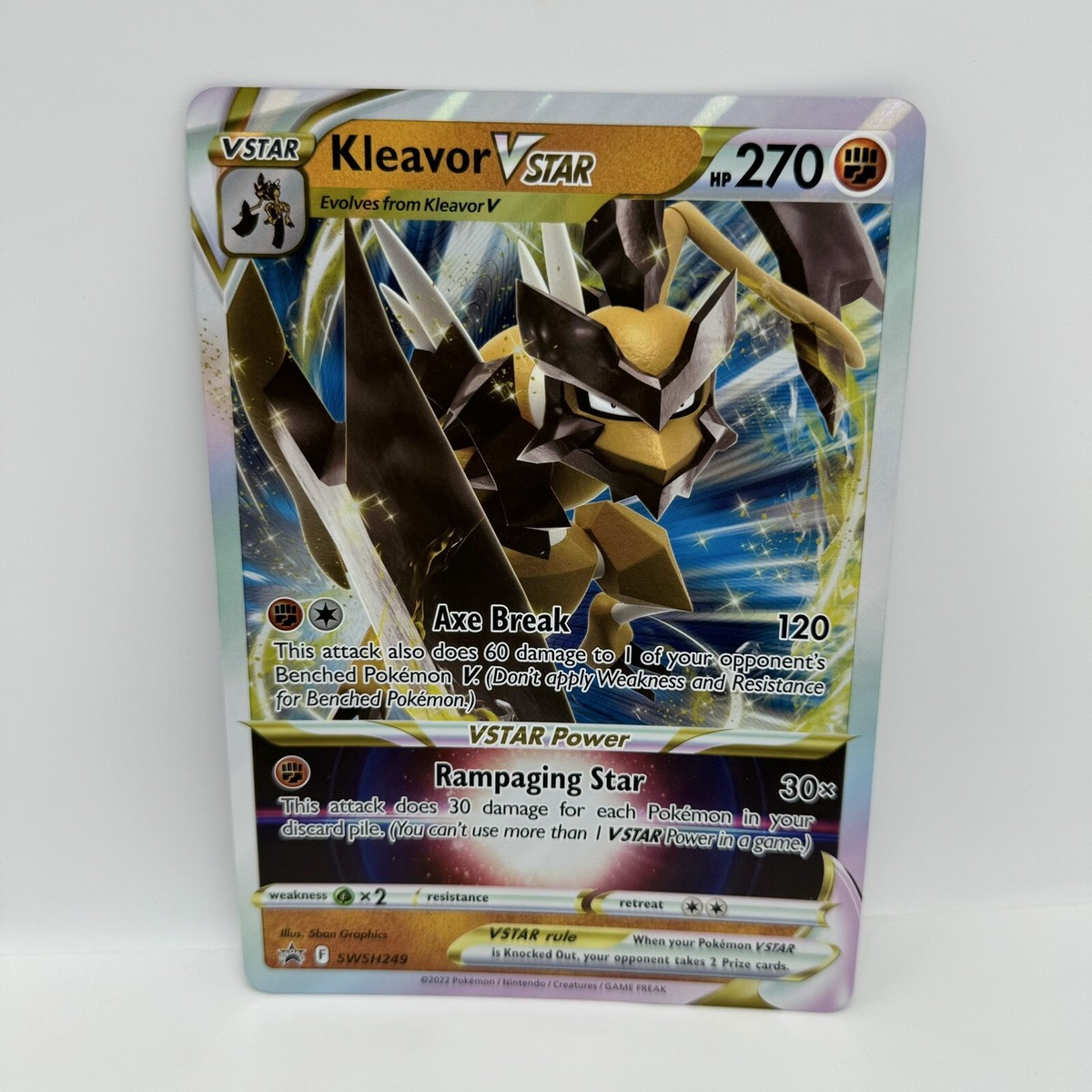 2022 Pokémon TCG SWSH: Promo Cards Kleavor VSTAR Jumbo Black