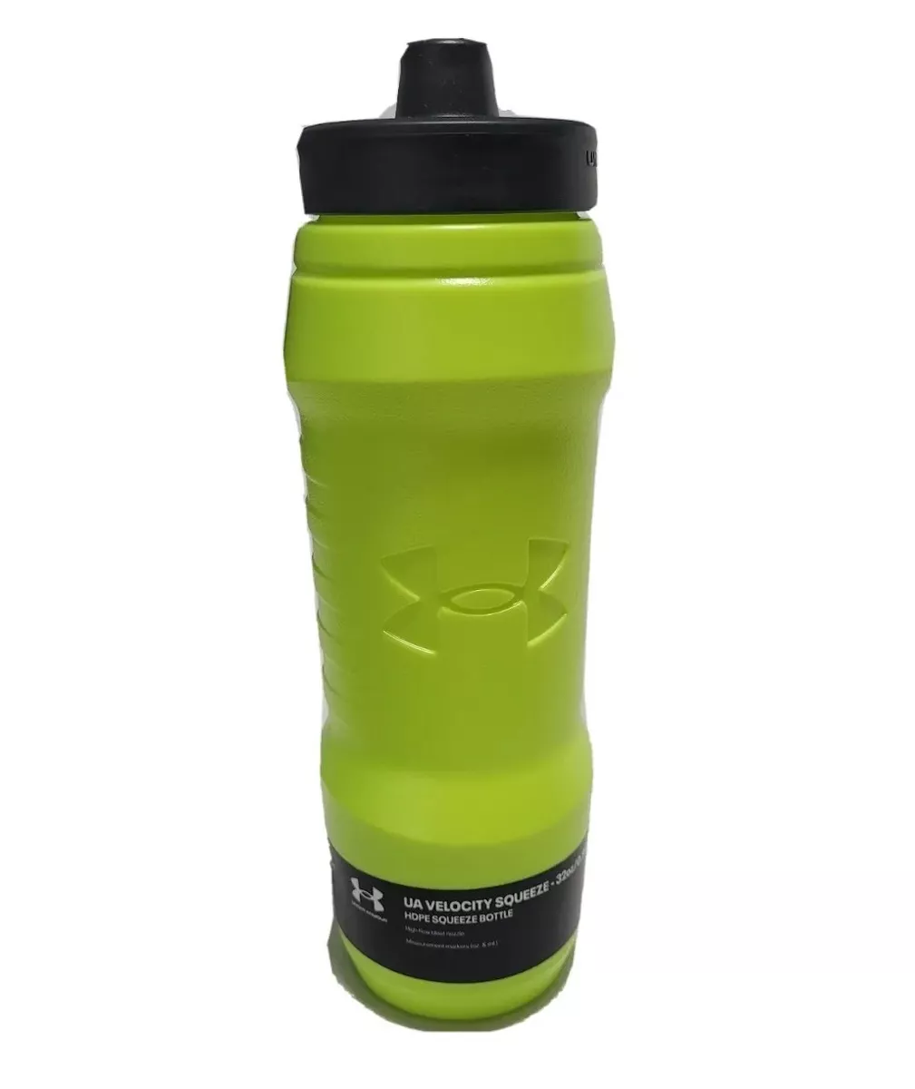 UNDER ARMOUR UNISEX VELOCITY SQUEEZE VOLT GREEN 32 OZ. WATER BOTTLE