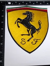 Large Ferrari High Quality Patch  Iron / Sew FULL EMBROIDERY Fast Shipping 