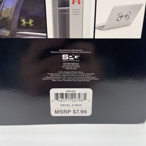 Under Armour 6 Zoll Aufkleber Aufkleber - rot - UDE1203 - Schließfach Neu in Verpackung! - Bild 3 von 3