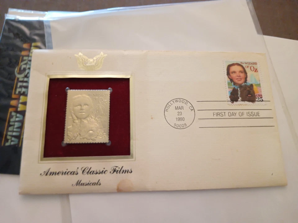 Dorothy Wizard of Oz - 1990 First Day Issue Stamp     "Collector Gold" - Image 3 of 4