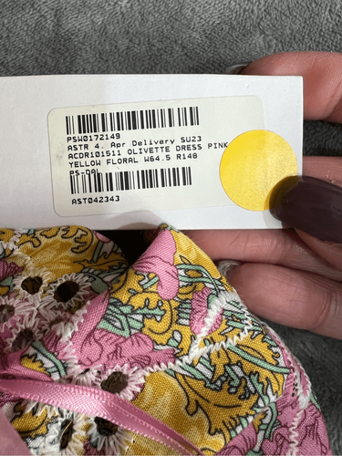 ASTR The Label Dress Womens Size XS Multicolor Olivette Floral Midi Ruffle NWT - Picture 7 of 14