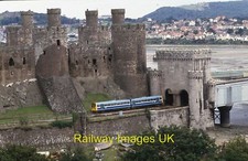 Railway Photo 6x4 Class 142 DMU passenger train Conwy Castle c1985