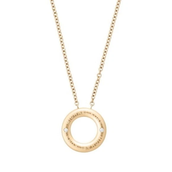 Michael Kors MKJ6370 Women s Gold Tone Pav Grommet Pendant