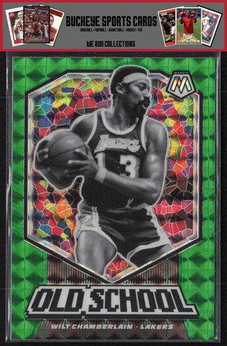 Wilt Chamberlain [Green Mosaic] #18 2019 Panini Mosaic Old School card