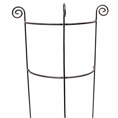 Staudenhalter halbrund stabil Höhe 116 cm, Breite 45 cm, freistehend Rankgitter