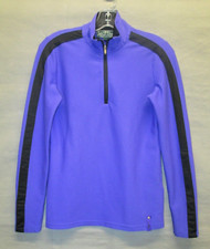 LRL Lauren Ralph Lauren Jacket Womens Small Purple Waffle 1/4 Zip Casual Ladies