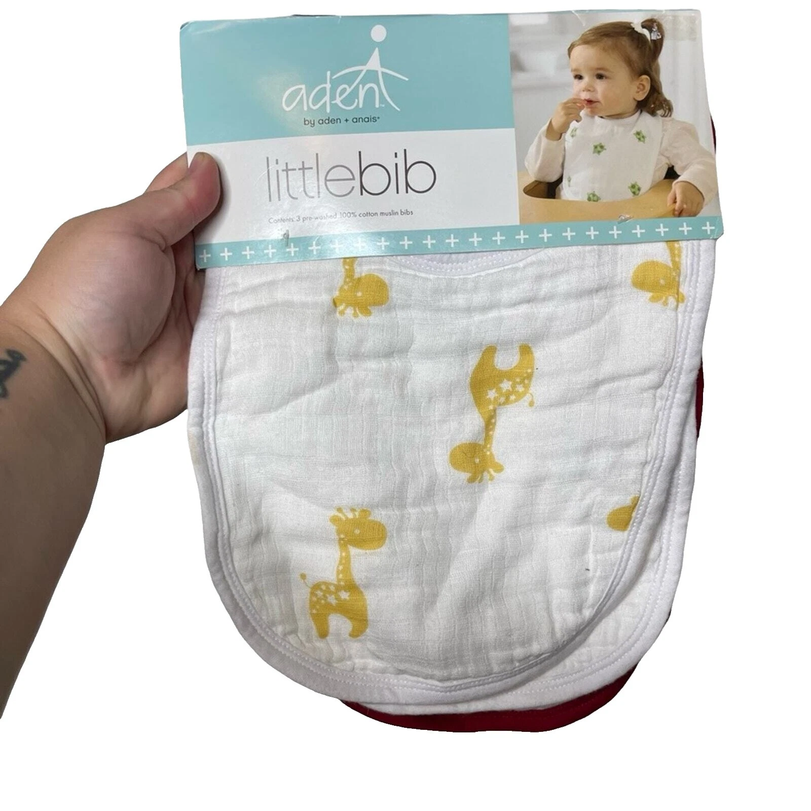 Babadores para Bebê Aden + Anais e Paninhos de Boca