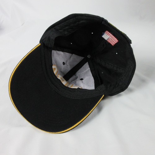 NRA Hat Cap Adjustable Black Gold Embroidered National Association American Flag - Picture 7 of 9