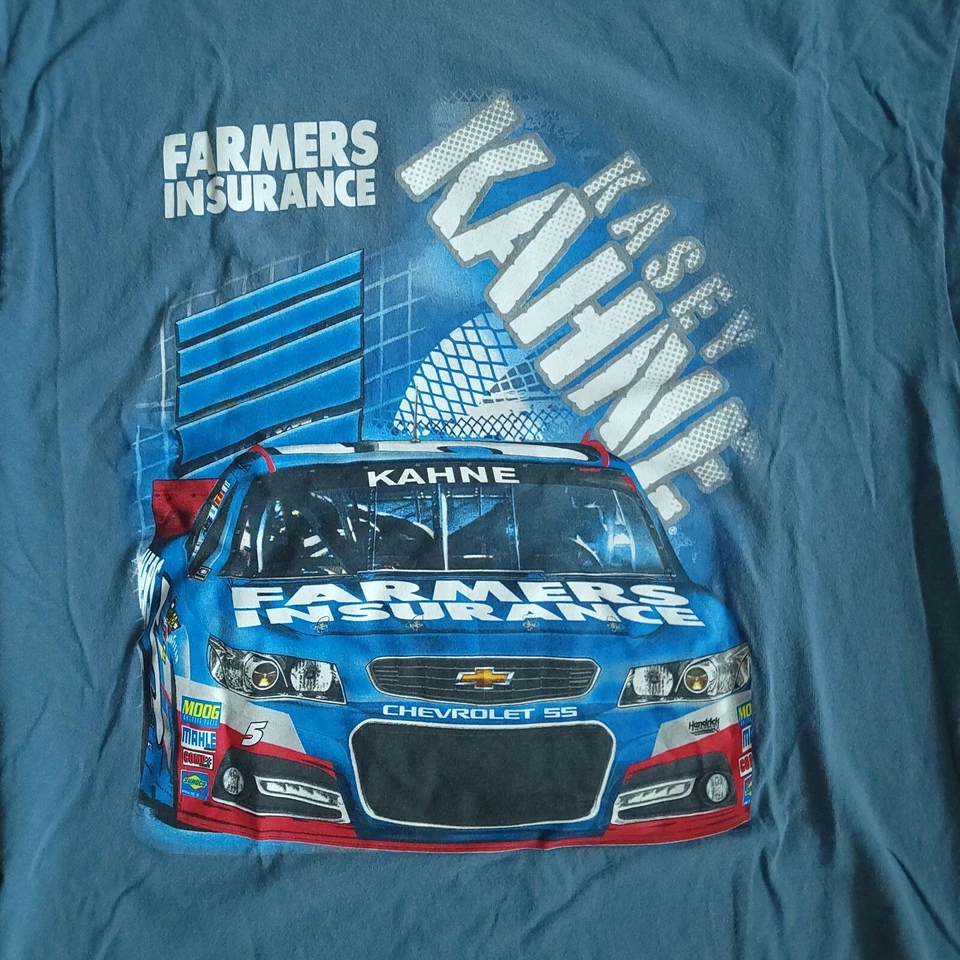 Camiseta Nascar Cup Kasey Kahne Farmers Chevy 5 Hendrick para hombre XL carreras de autos Foto 3 de 4