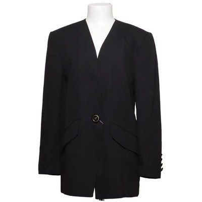 Gerry Weber, Blazer, Größe: 40, Schwarz, Polyester/Wolle, Einfarbig, Damen #MPO