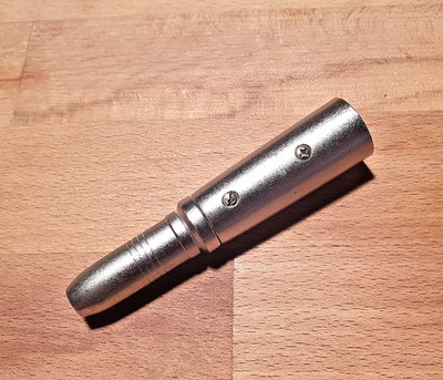 Monacor NTA-116 6.3mm Stereo Jack Socket To Male XLR Adapter