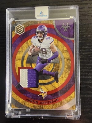 2022 Panini Elements - Critical Mass Memorabilia Justin Jefferson #CM-22 Red /27