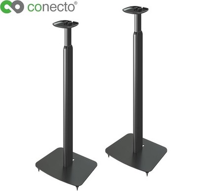 2x Höhenverstellbarer Lautsprecherständer für SONOS ONE und SONOS ONE SL schwarz
