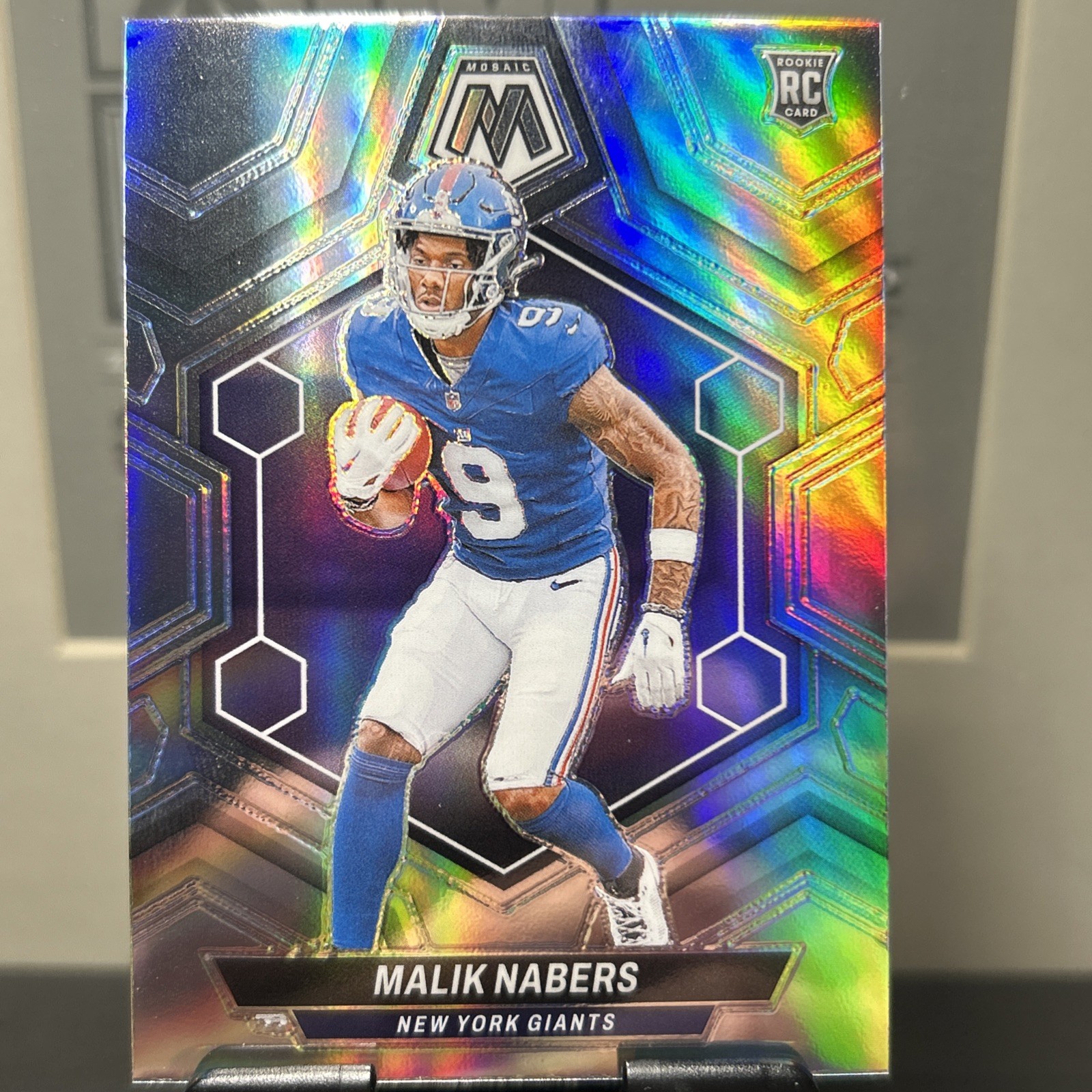 2024 Panini Mosaic - Rookies Malik Nabers #306 Silver Prizm (RC)